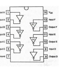 Cd4069 Not Gate Hex Inverter Ic Dip14