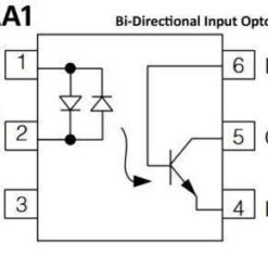 H11AA1 Optocoupler DIP 6 Pin IC