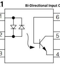 H11AA1 Optocoupler DIP 6 Pin IC