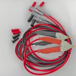 Desktop multimeter four-wire resistance measurement line micro resistance meter clip type 4MM banana plug test line Ke