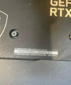 MSI GeForce RTX 3060 GAMING X 12G in Black color